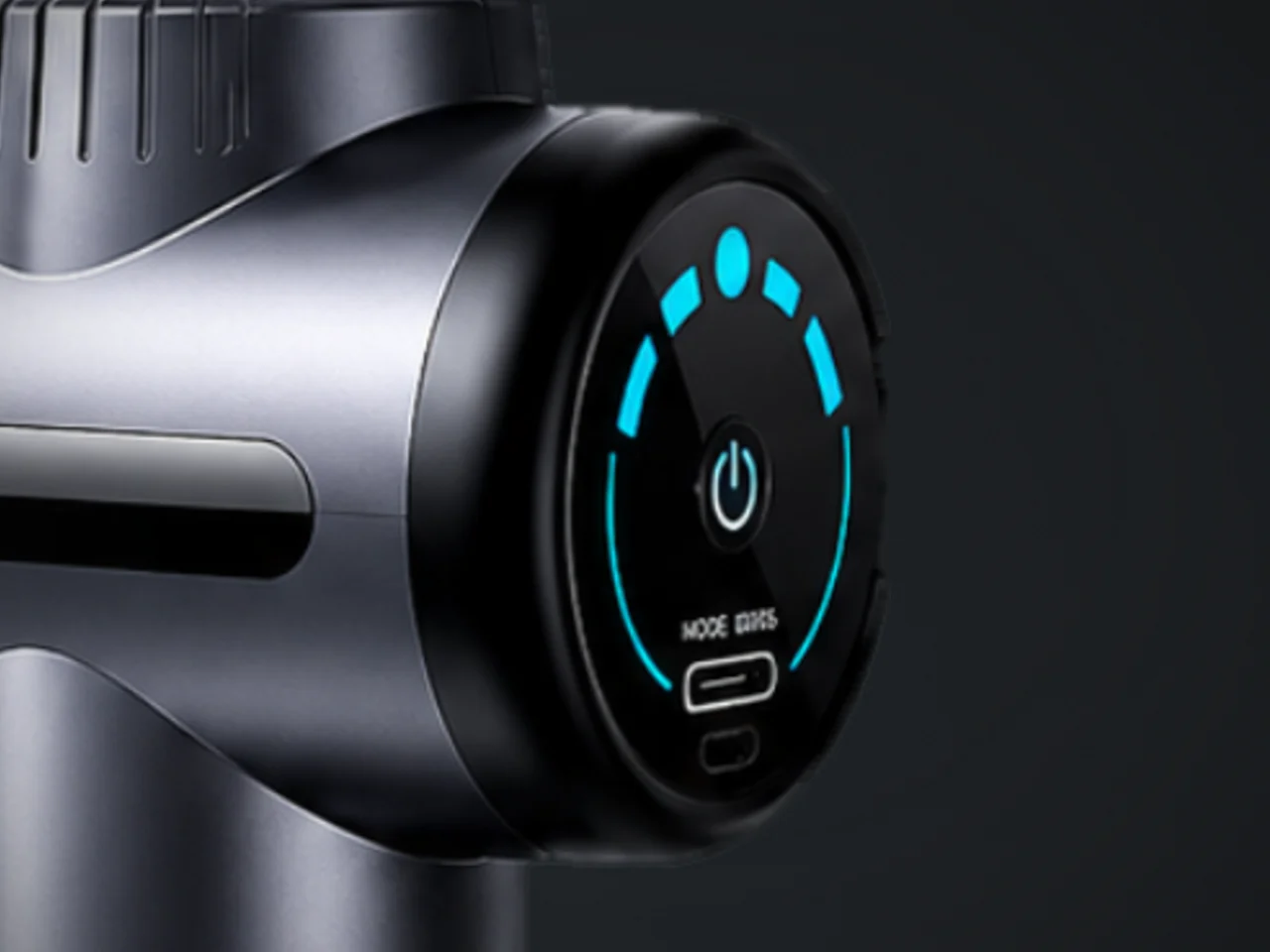 Mobile Sports Massage Gun — Detail — controls