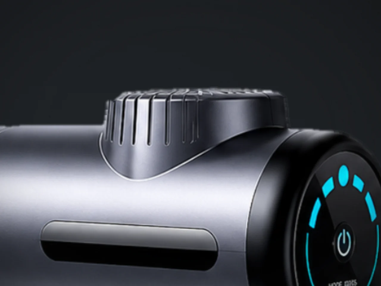 Mobile Sports Massage Gun — Detail — top cap